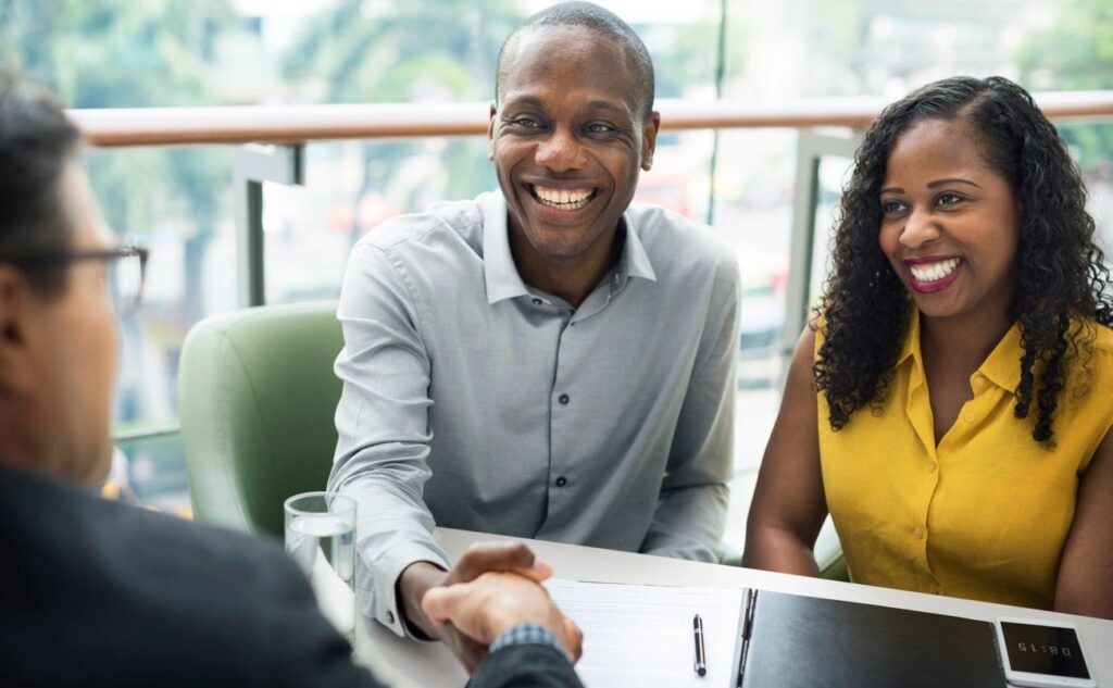 This couple just got approved for a home loan.